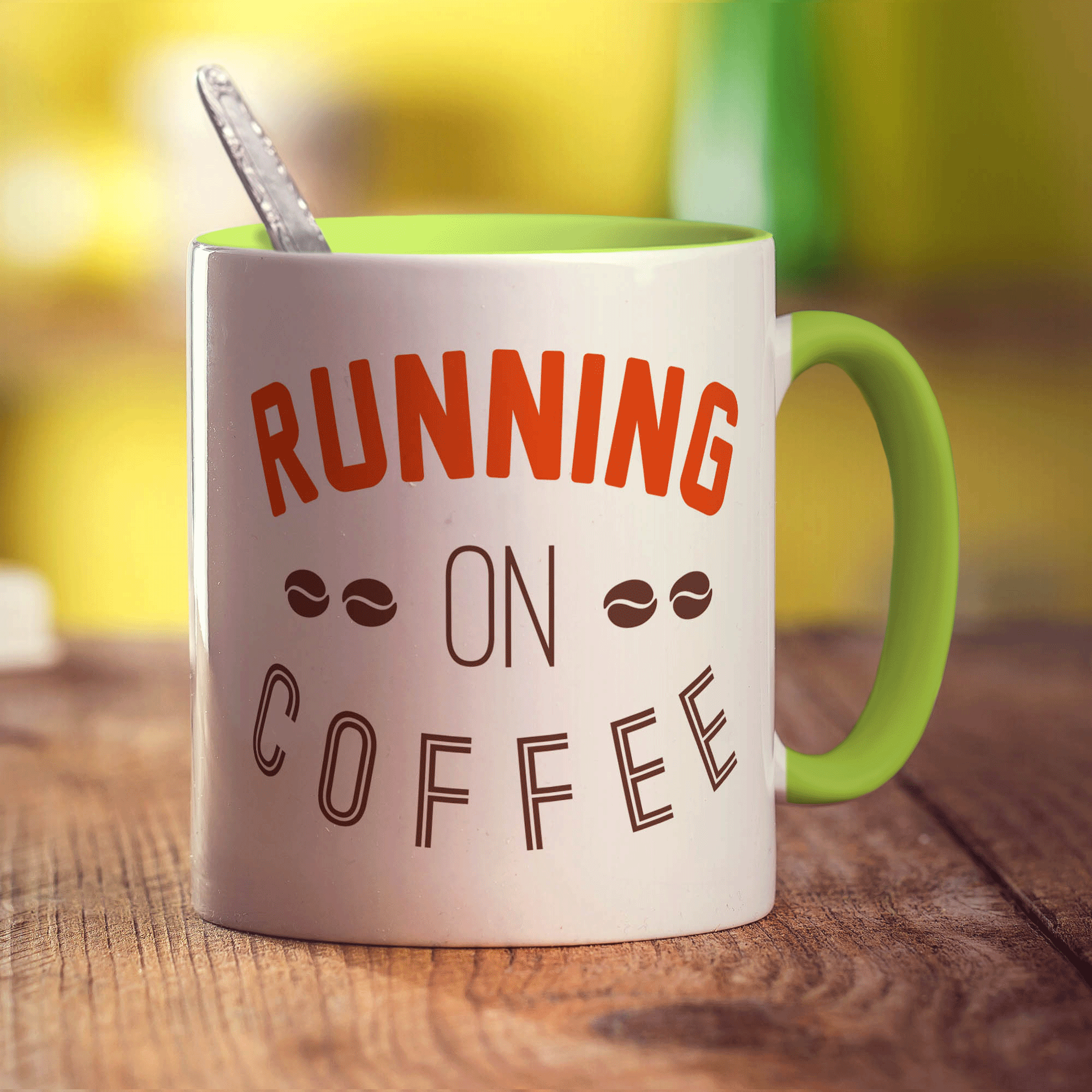 Running on Coffee Mug