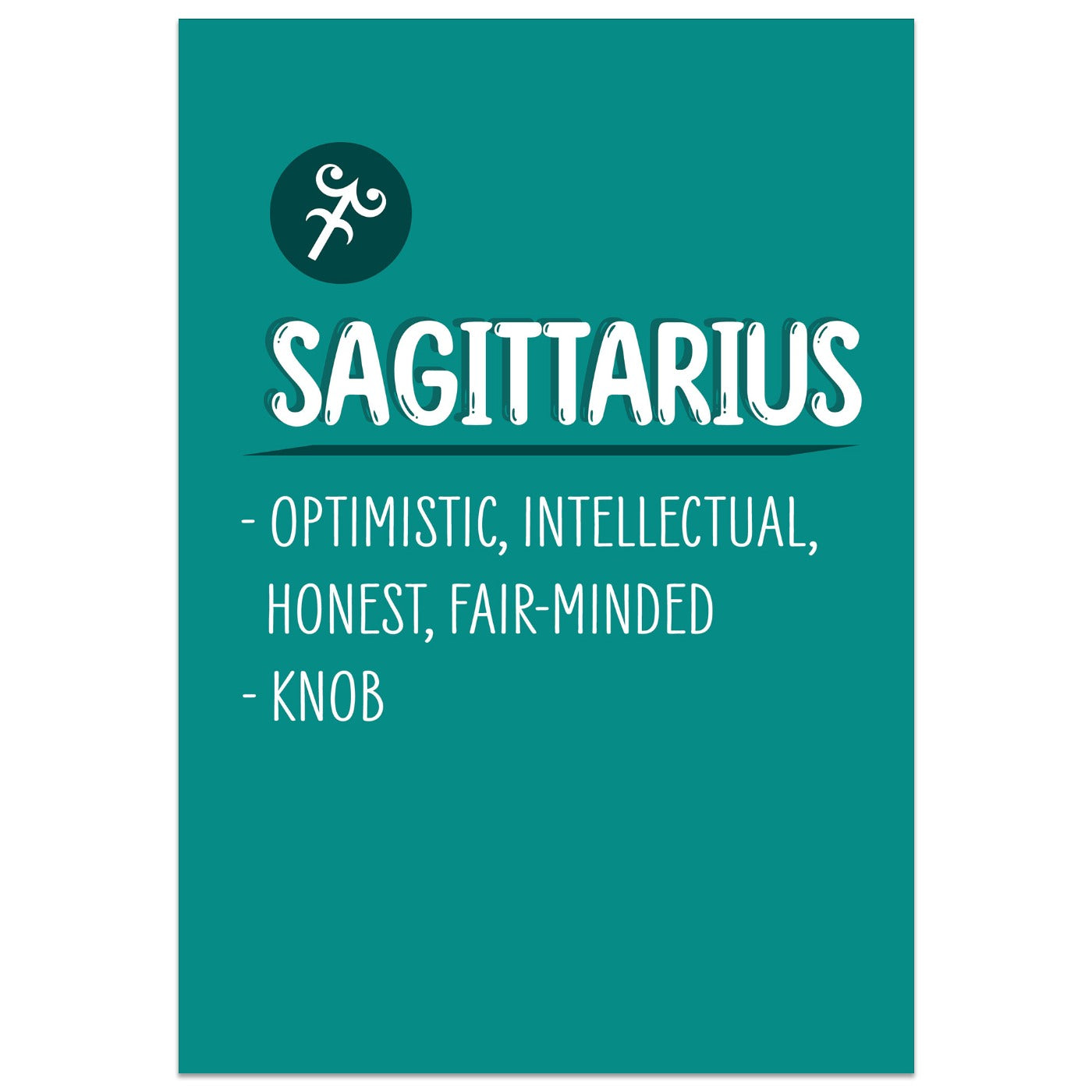 Sagittarius Definition Birthday Card