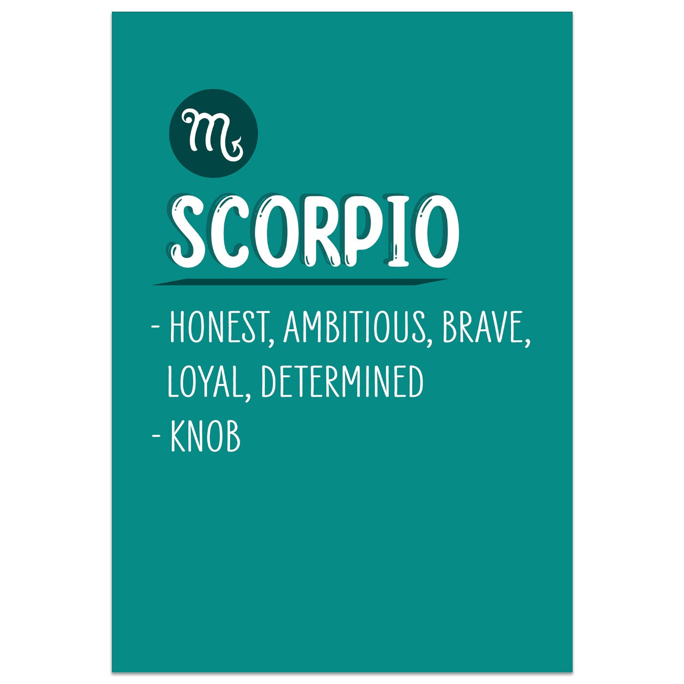 Scorpio Definition Birthday Card