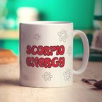 Scorpio Energy Star Sign Mug - Standard 330ml (11oz) / White