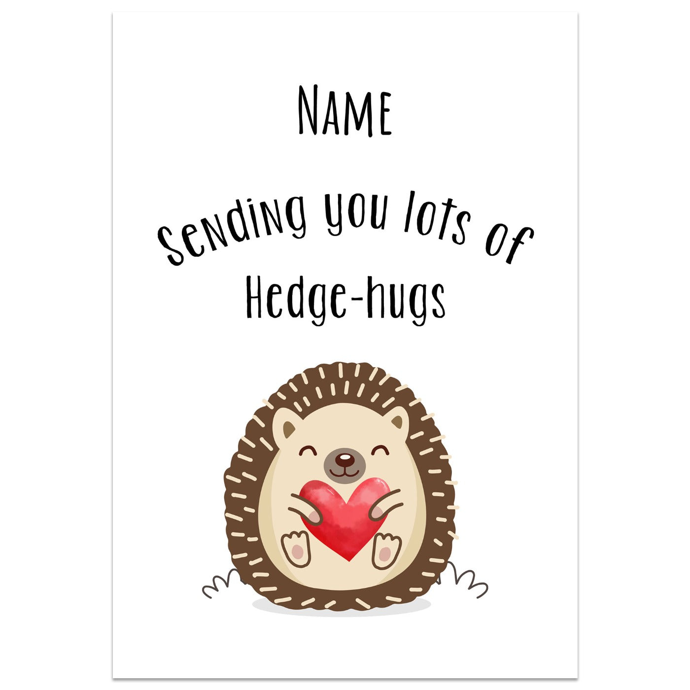 Sending you Lots of Hedge-Hugs Card
