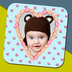 Shabby Chic Button Heart Photo Mug