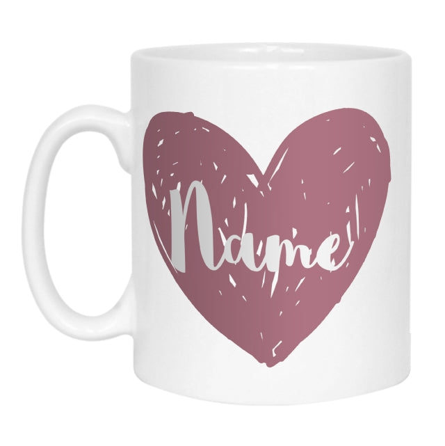 Bridesmaid Heart Name Mug
