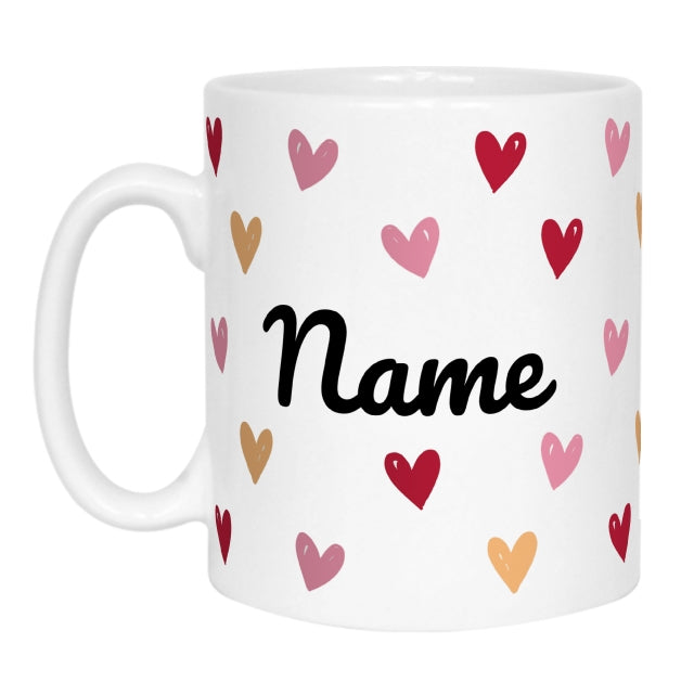 Personalised Heart Name Mug