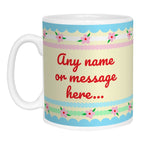 Pretty Stripes and Flowers Photo Mug