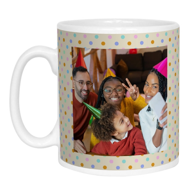 Spotty Double Sided Photo Mug
