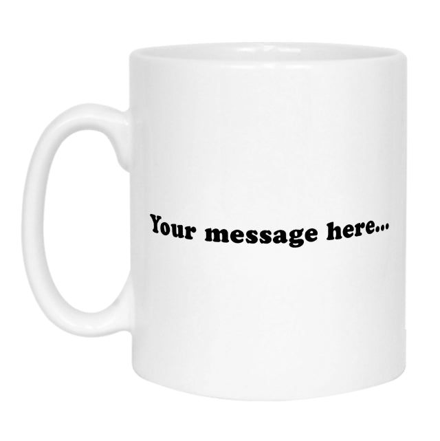 Photo Mug with Caption and Message