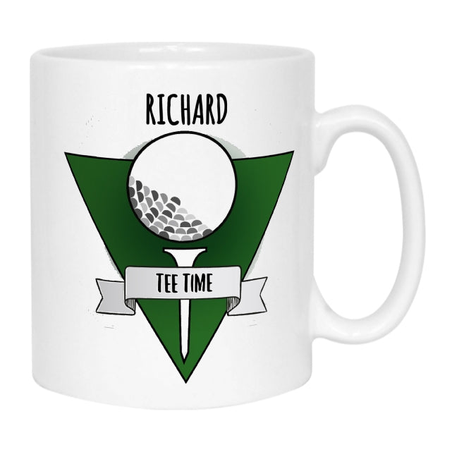Tee Time Golf Photo Mug