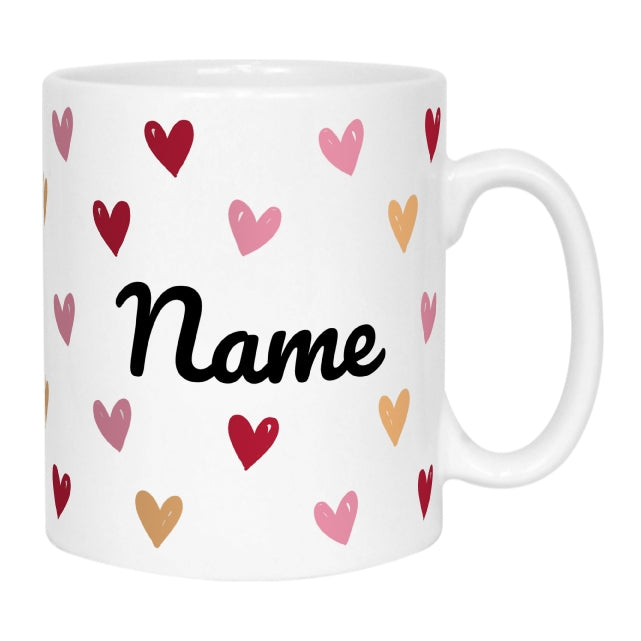 Personalised Heart Name Mug