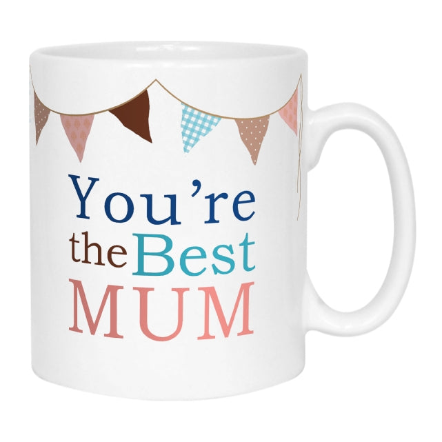 Bunting "Best Mum" Photo Mug