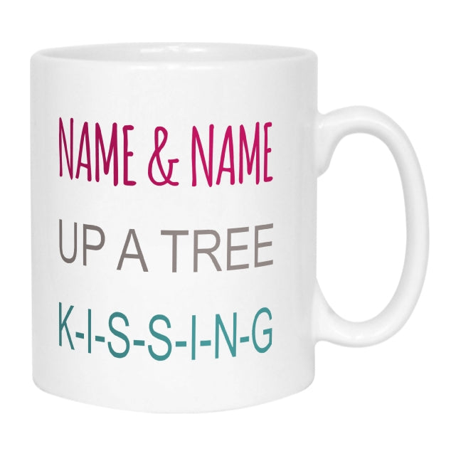Kissing Birds Name Mug