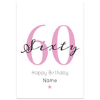 60th Milestone Birthday Card