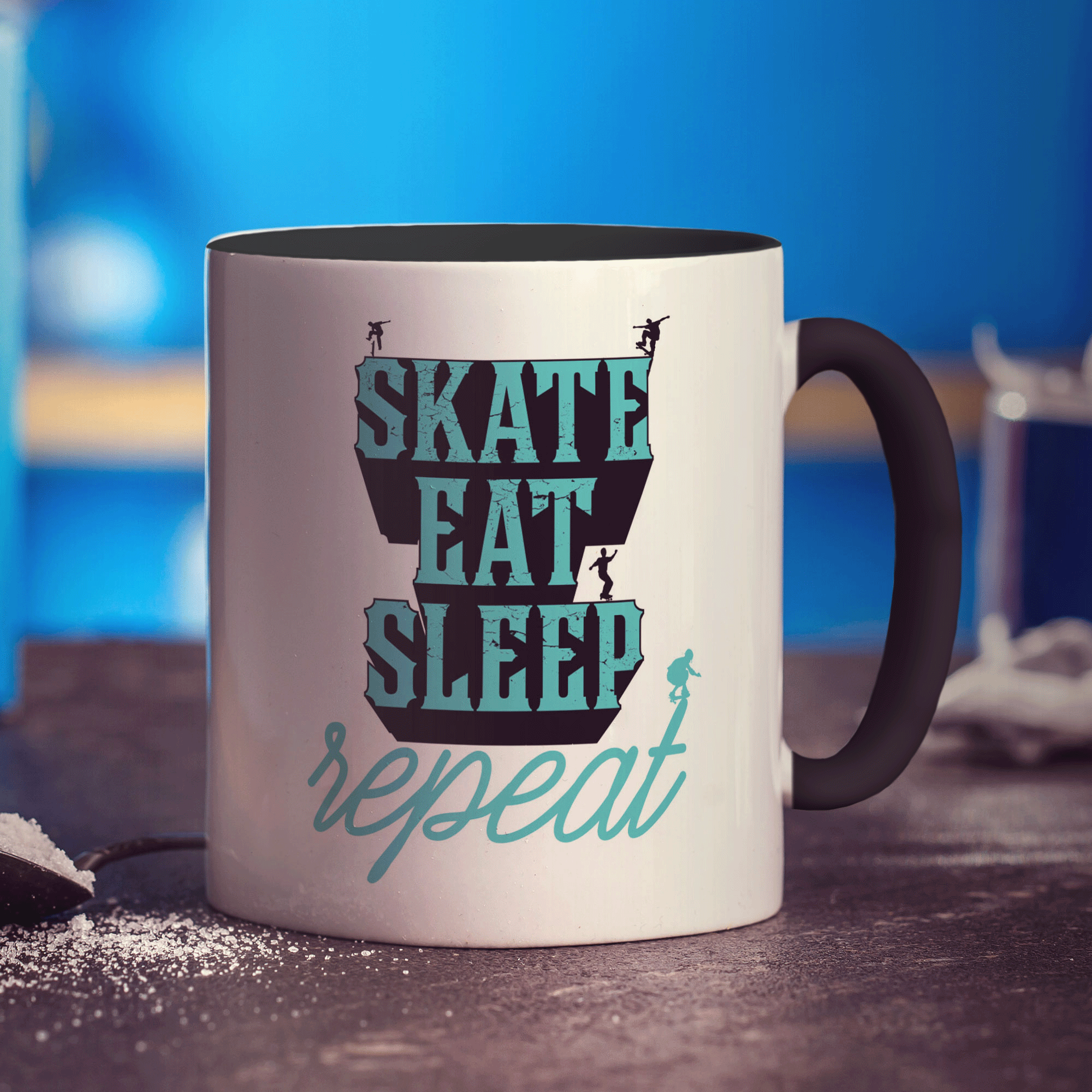 Skate, Eat, Sleep, Repeat Mug