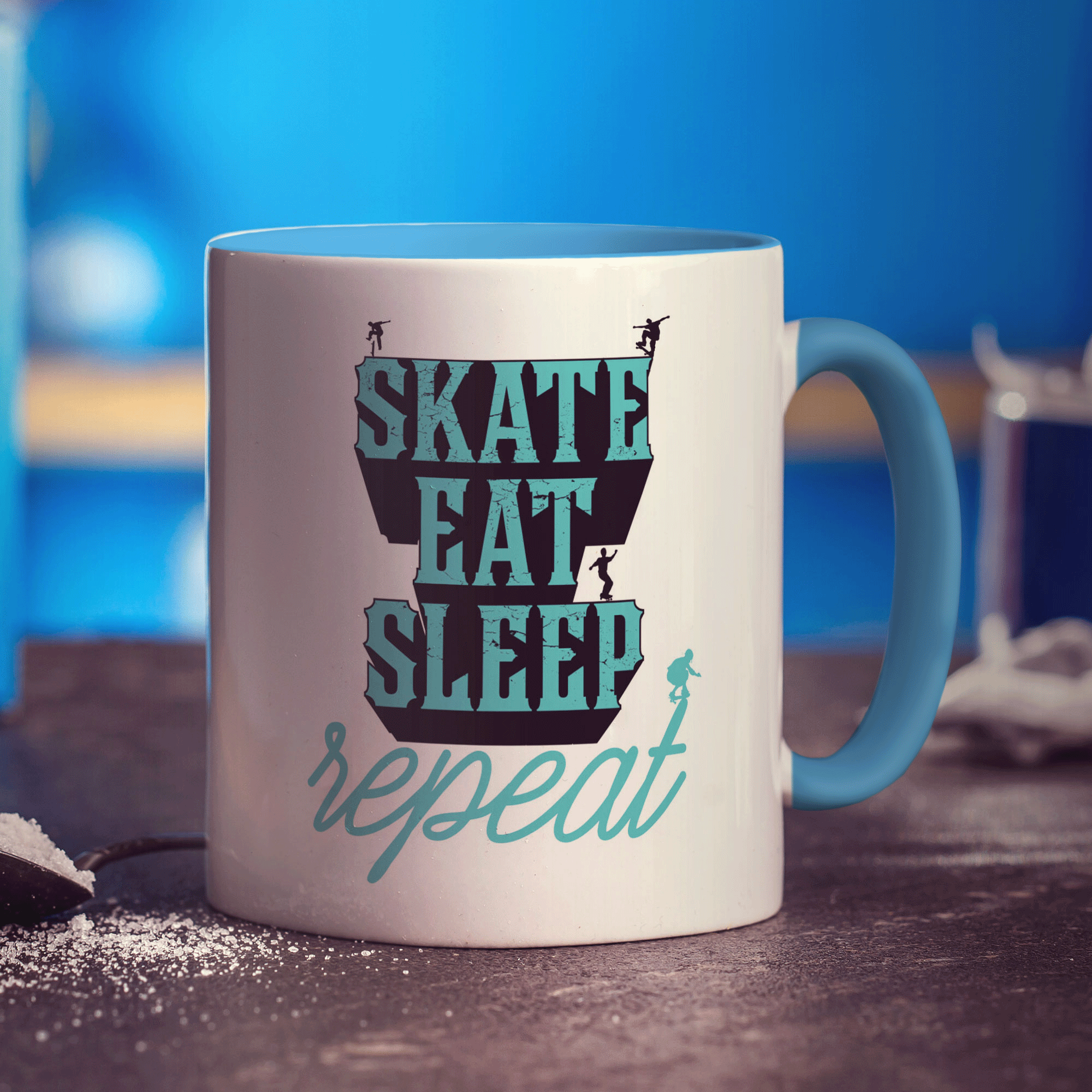 Skate, Eat, Sleep, Repeat Mug