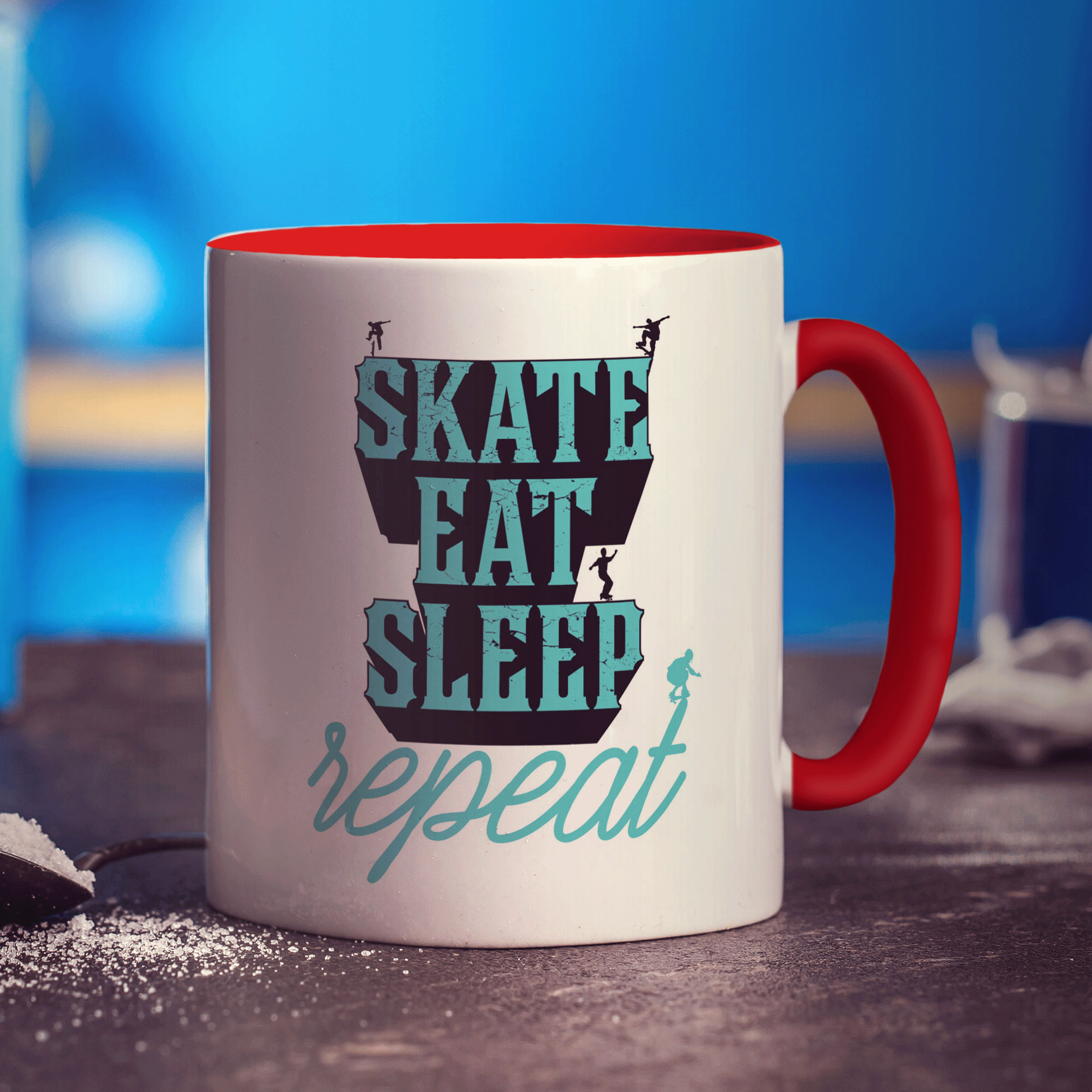 Skate, Eat, Sleep, Repeat Mug