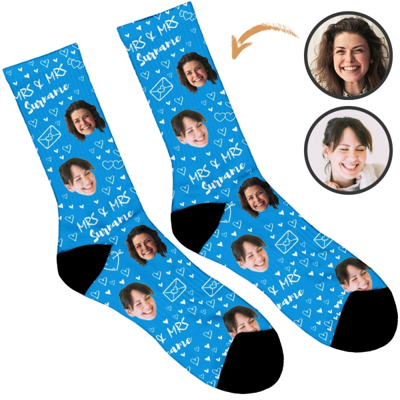 Mrs & Mrs Wedding Socks