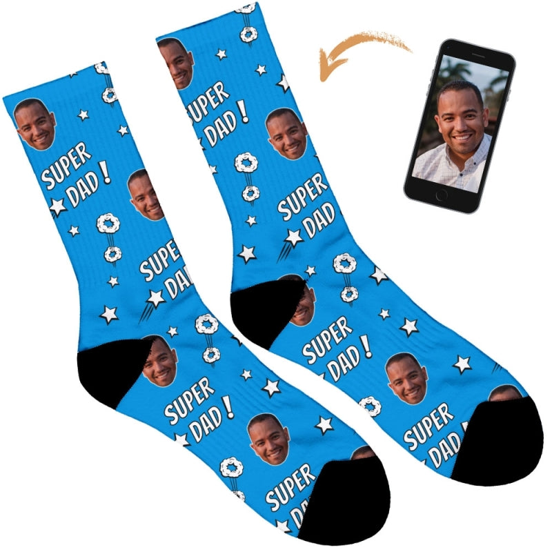 Super Dad Personalised Socks