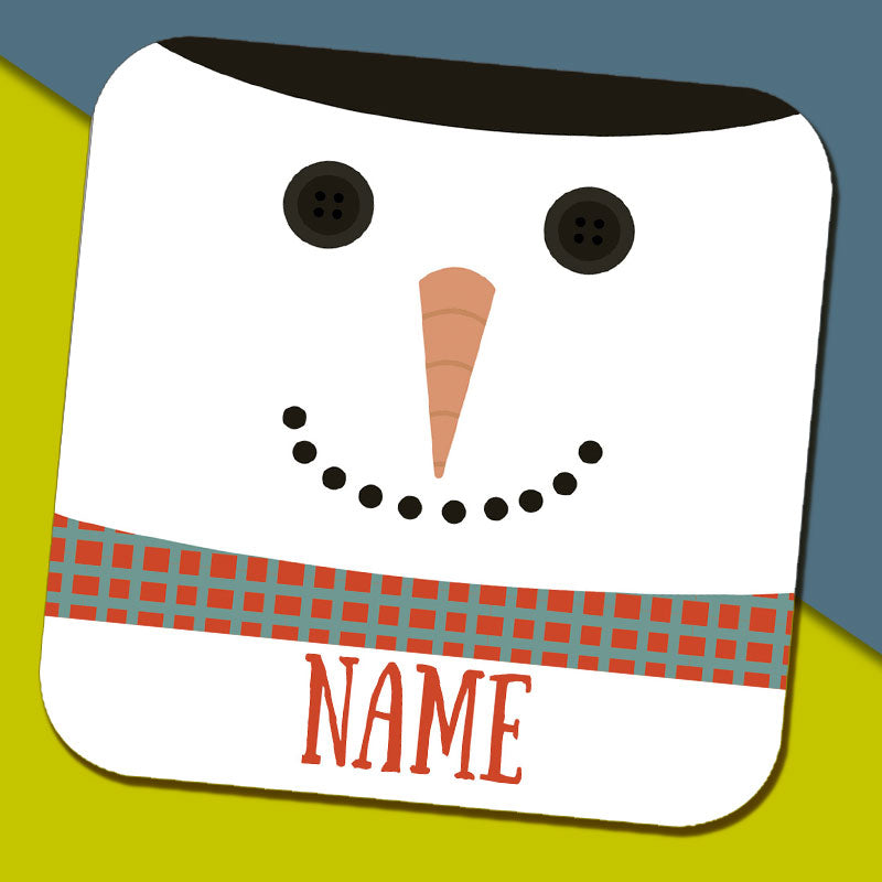Snowman Name Coaster