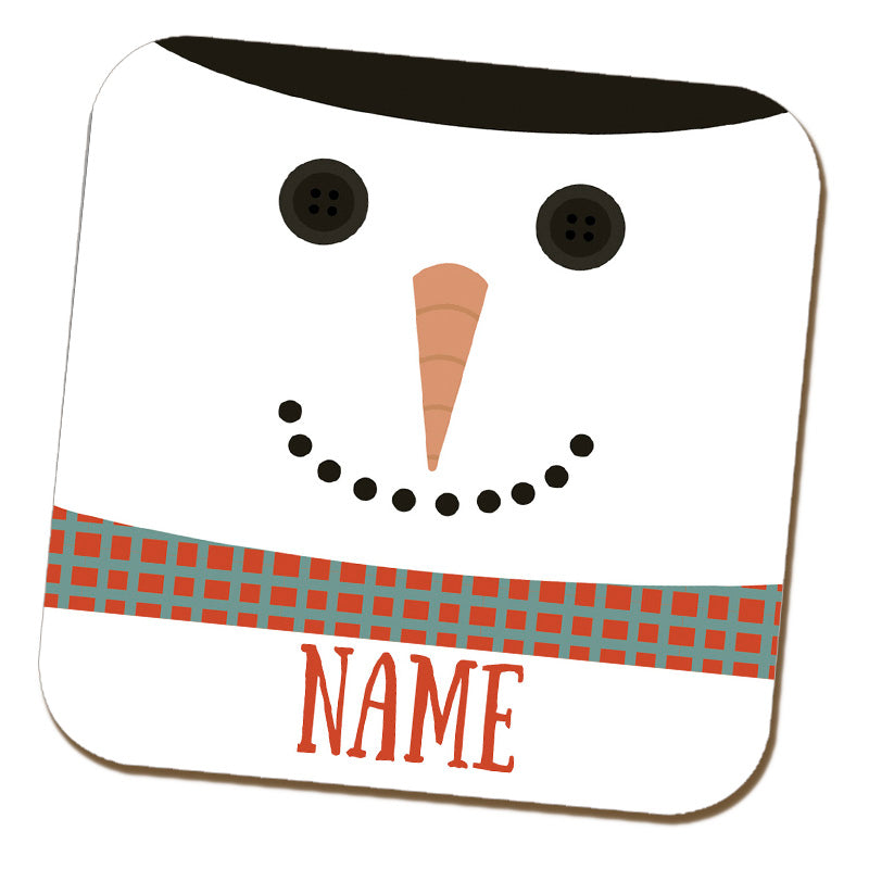 Snowman Name Coaster