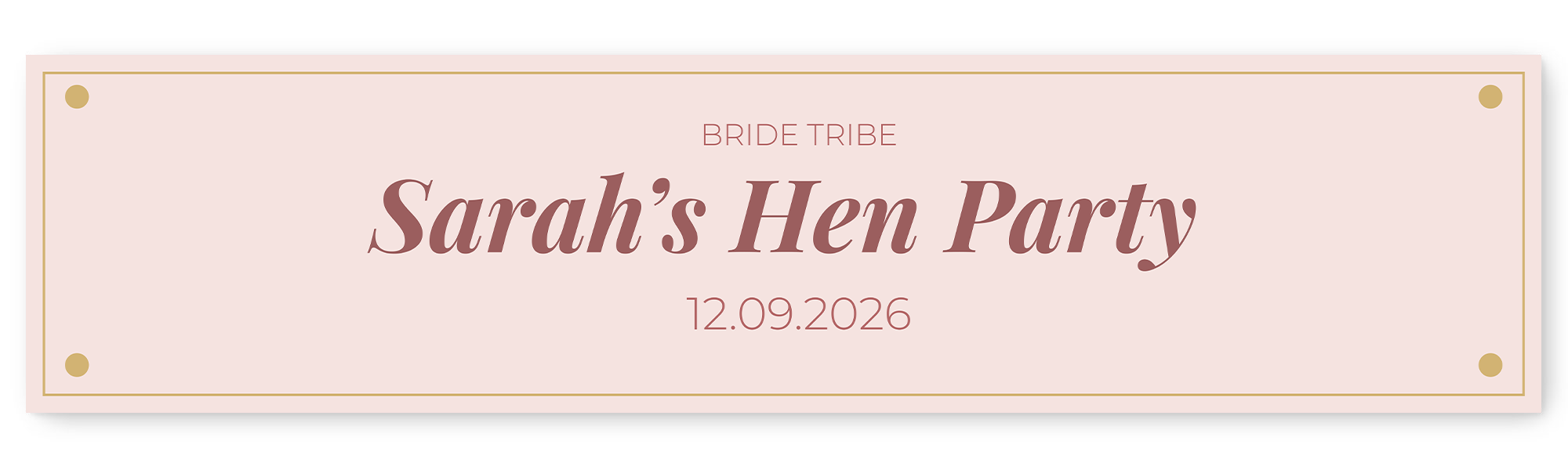 Hen Party Text Banner