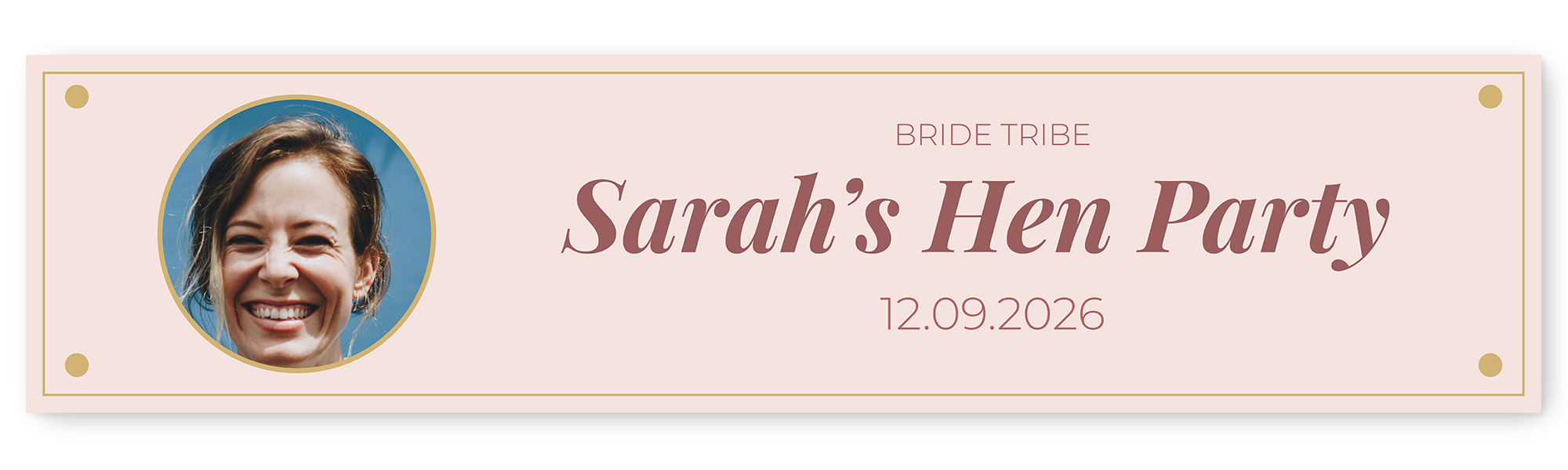 Hen Party Photo & Text Banner