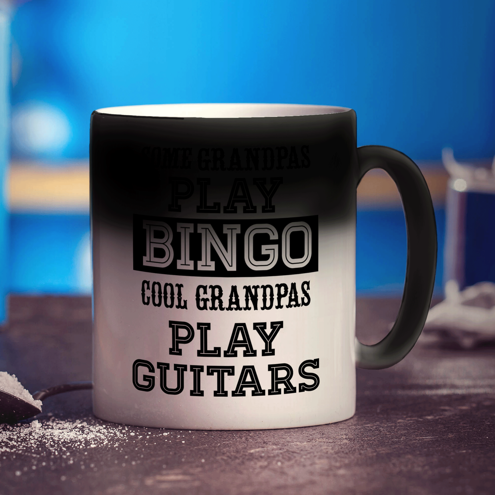 Some Grandpas Play Bingo Cool Grandpas Play Guitars Mug - Standard 330ml (11oz) / Magic Mug