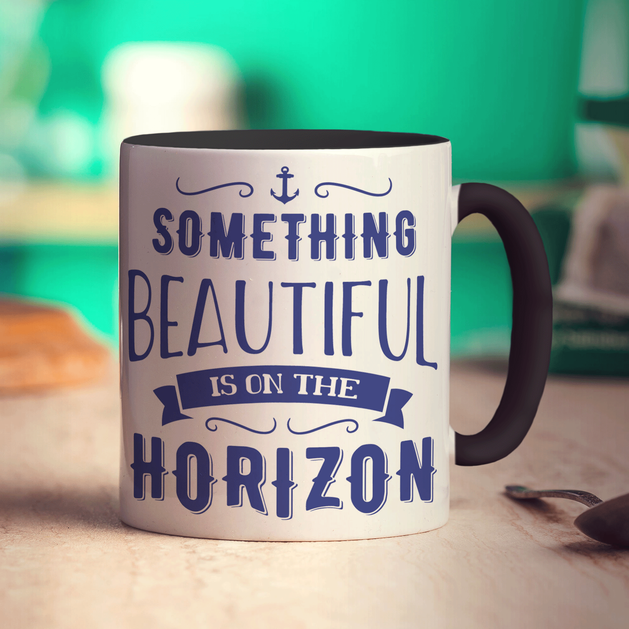 Something Beautiful is on the Horizon Mug - Standard 330ml (11oz) / Black