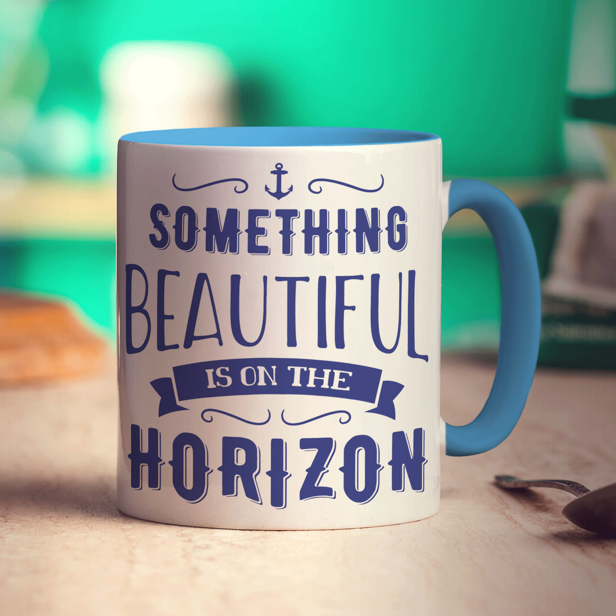 Something Beautiful is on the Horizon Mug - Standard 330ml (11oz) / Blue