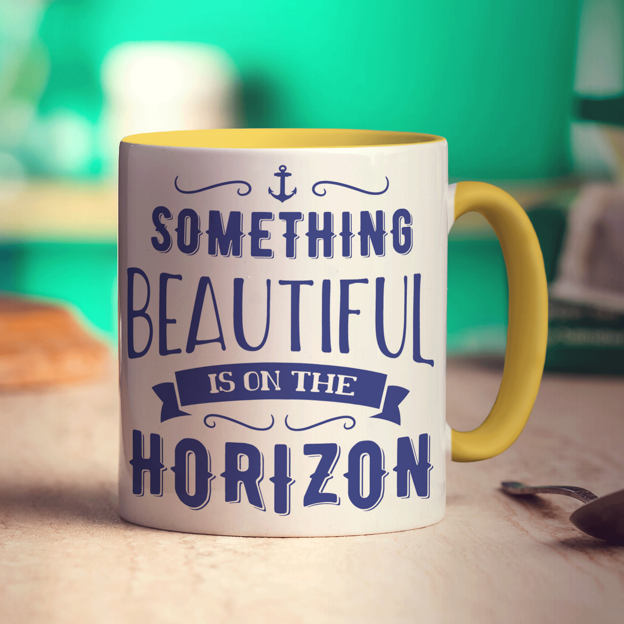Something Beautiful is on the Horizon Mug - Standard 330ml (11oz) / Yellow
