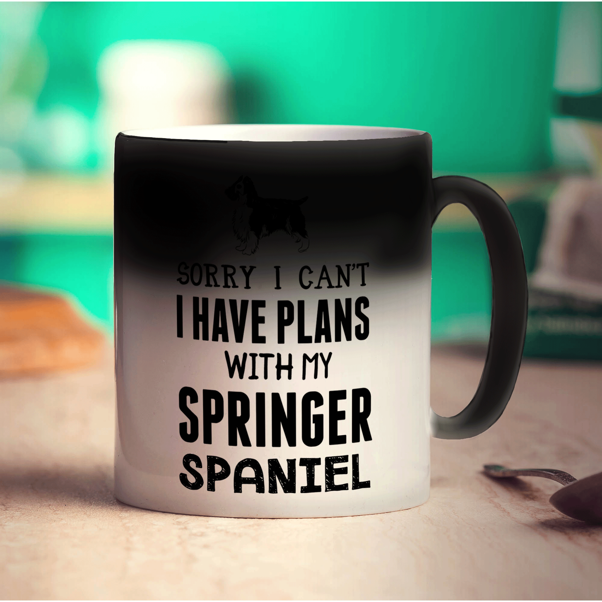 Sorry I Can't I Have Plans with My Springer Spaniel Mug - Standard 330ml (11oz) / Magic Mug