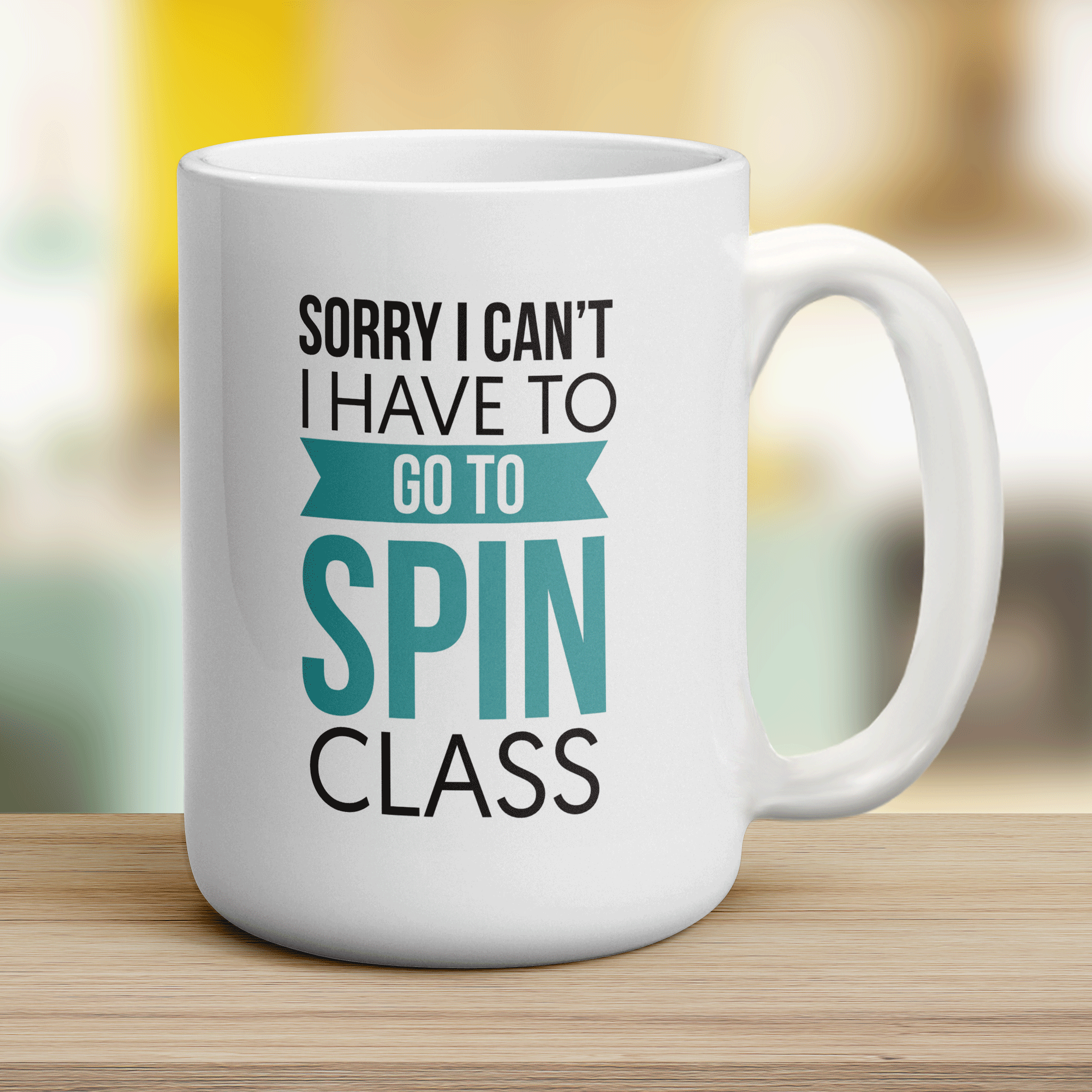 Sorry I Can't I Have to Go to Spin Class Mug