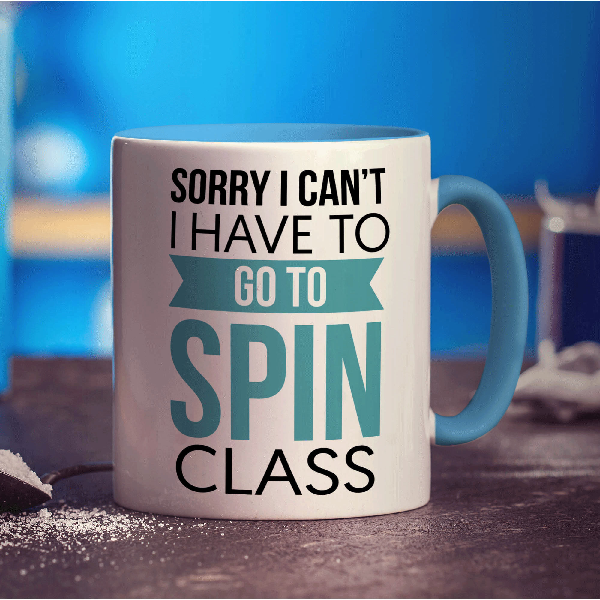 Sorry I Can't I Have to Go to Spin Class Mug