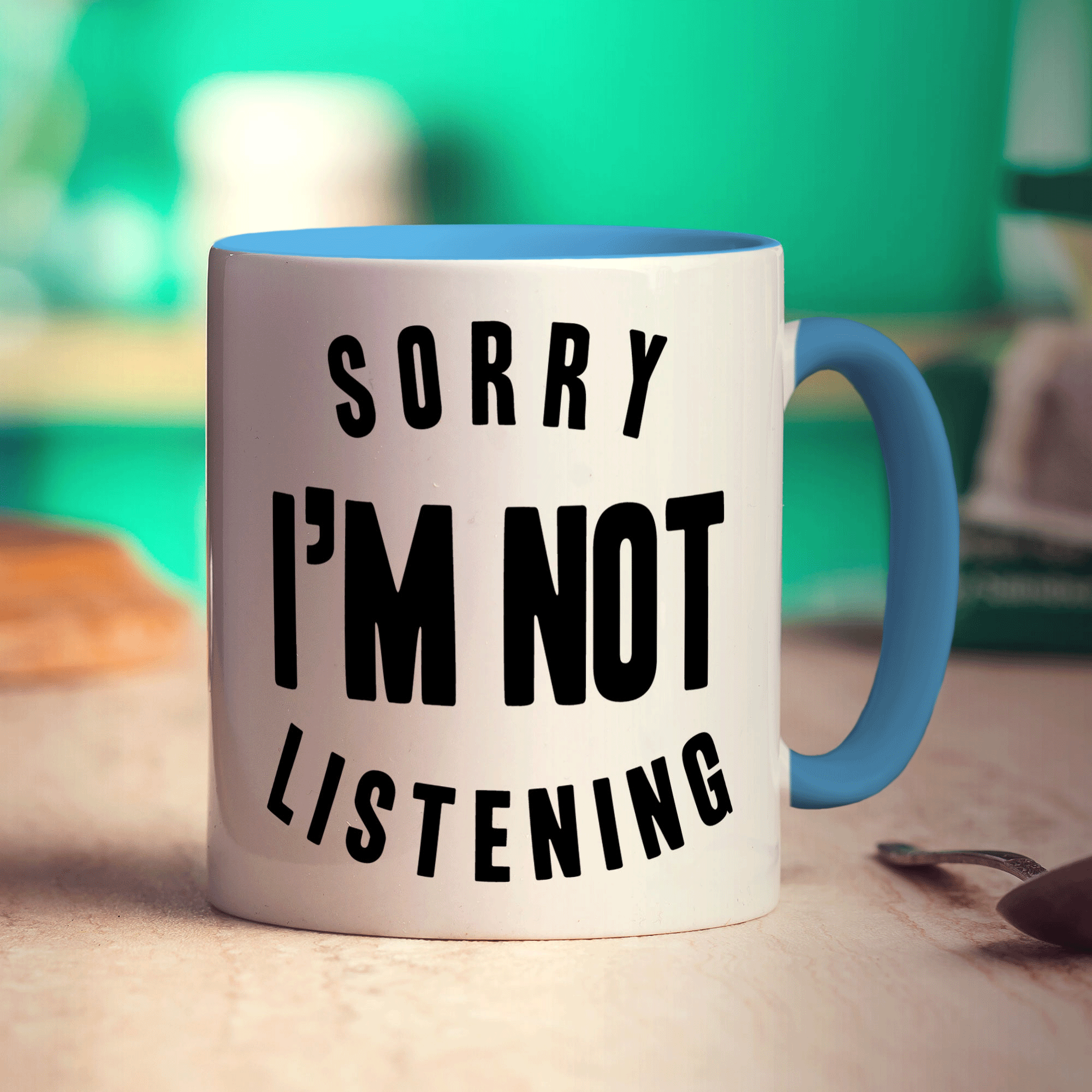 Sorry I'm Not Listening Mug