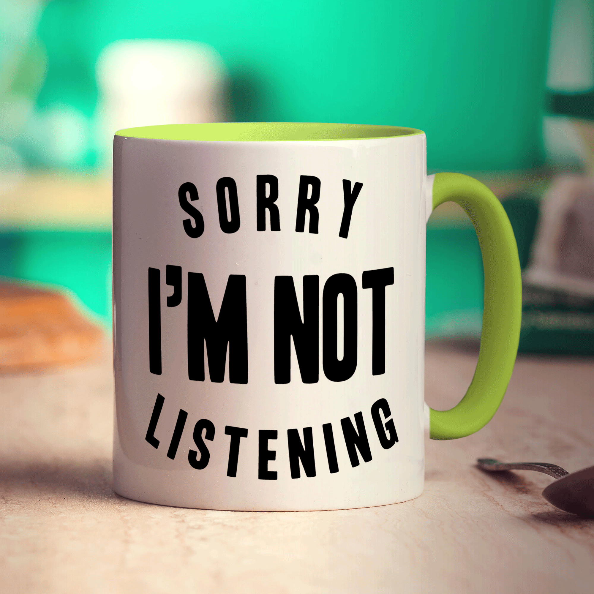 Sorry I'm Not Listening Mug