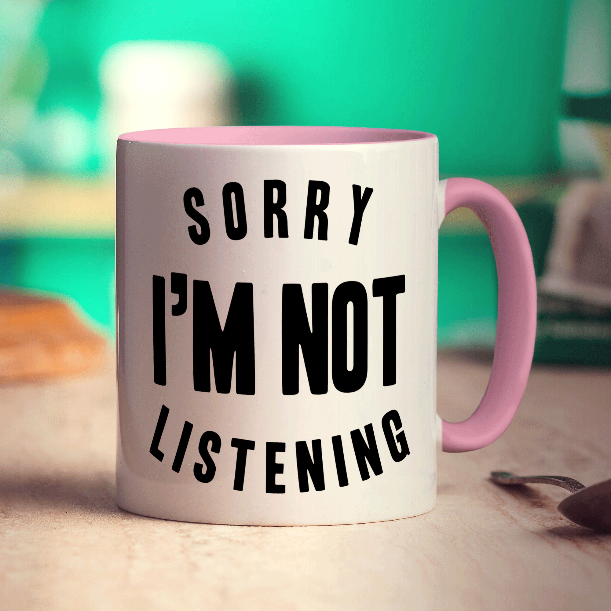 Sorry I'm Not Listening Mug