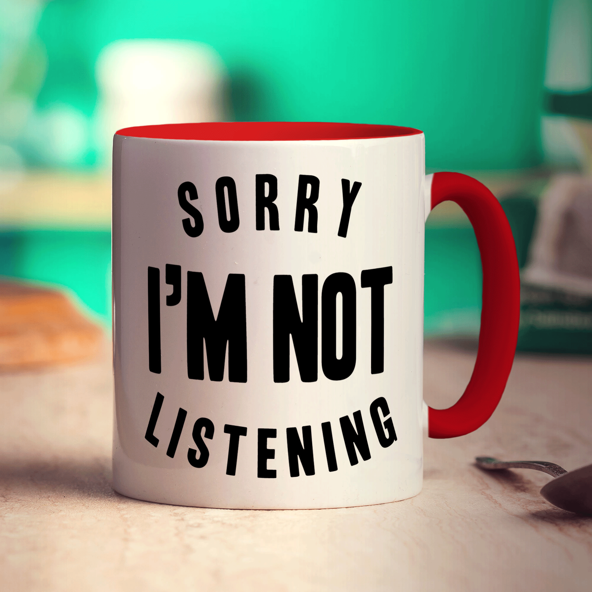 Sorry I'm Not Listening Mug