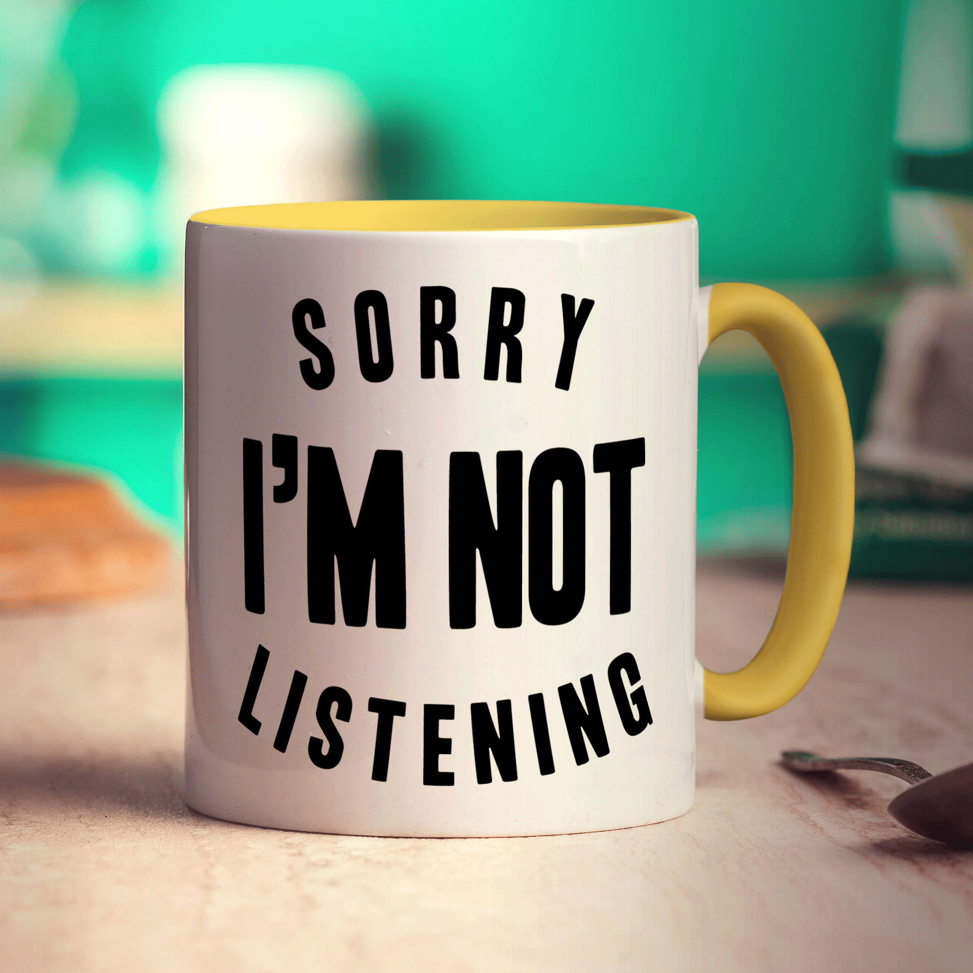Sorry I'm Not Listening Mug