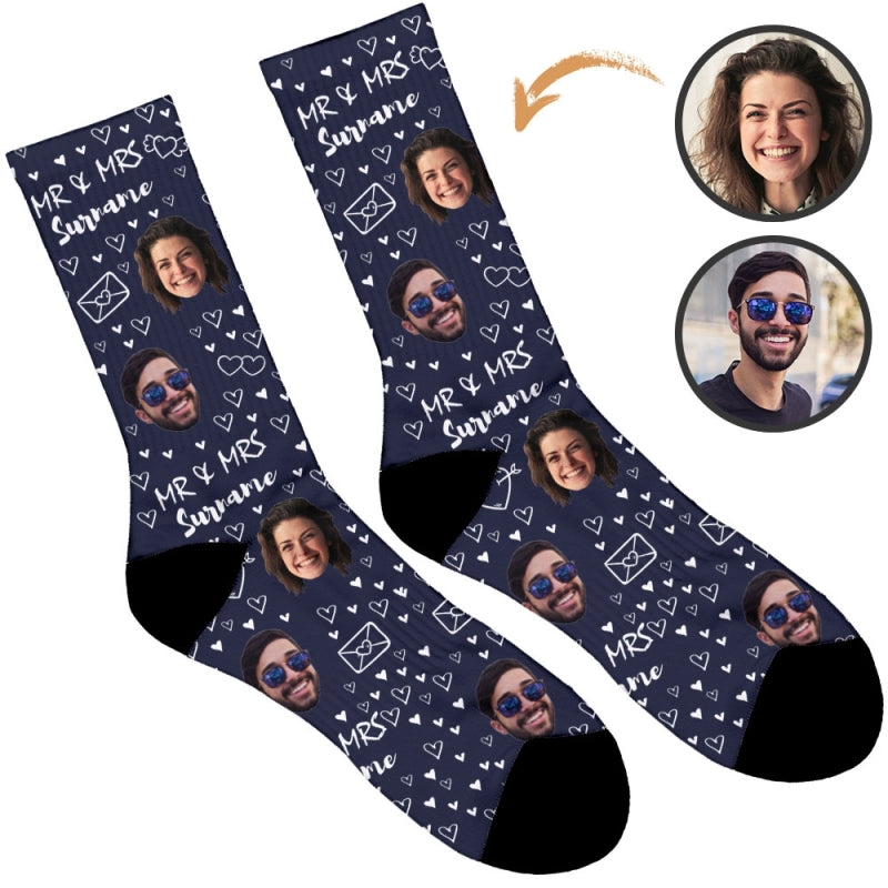 Mr & Mrs Wedding Socks