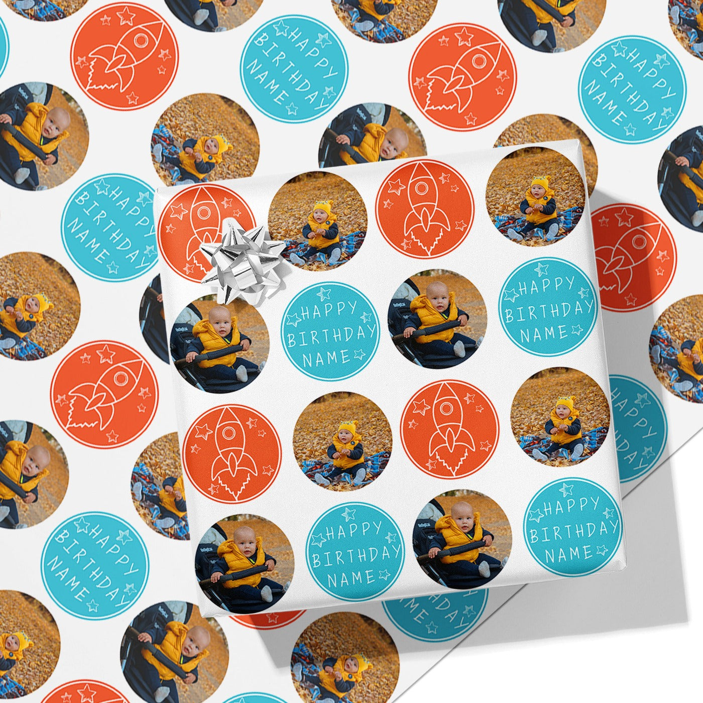 Space & Rockets Photo Wrapping Paper