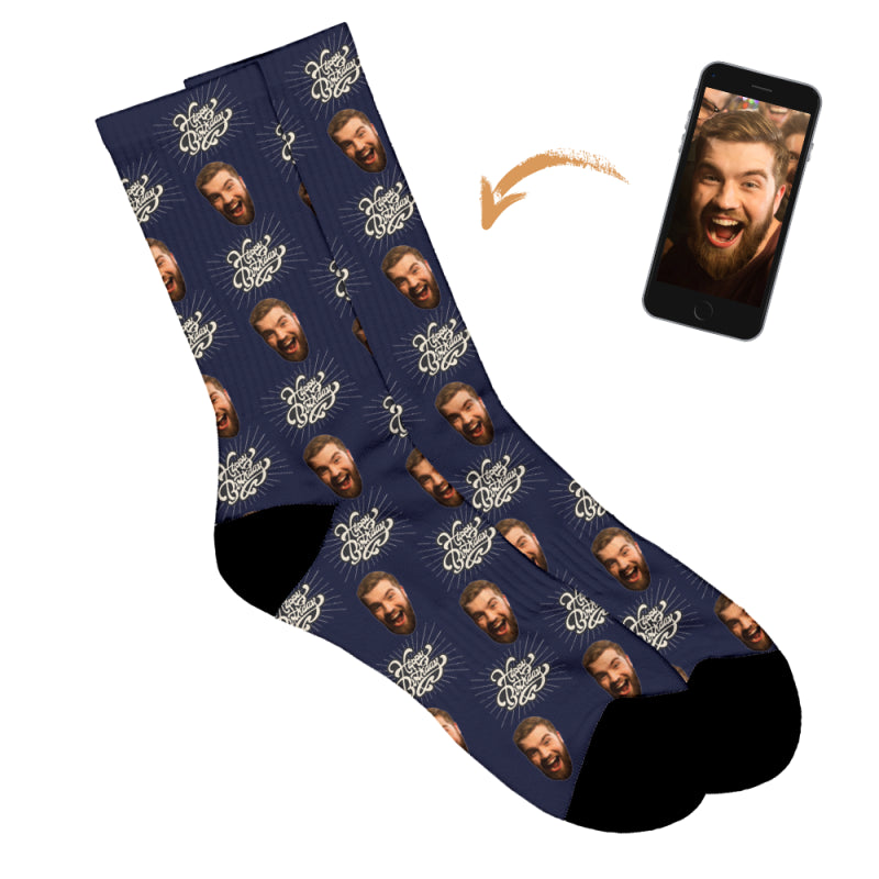 Vintage Birthday Personalised Socks