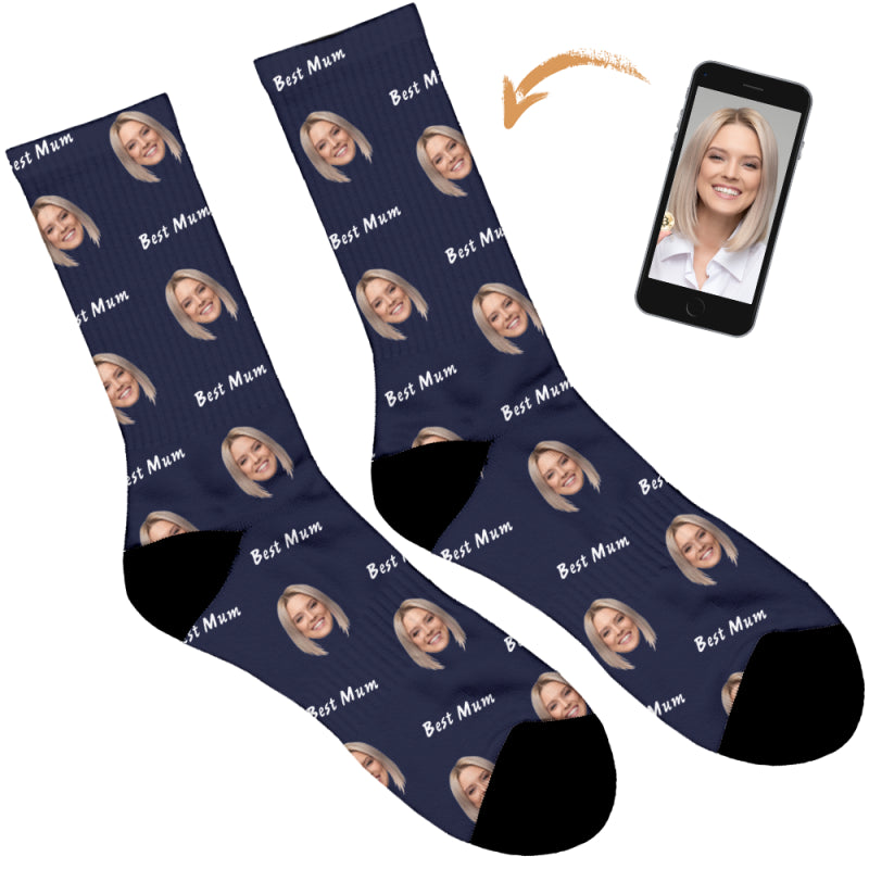 Best Mum Personalised Socks