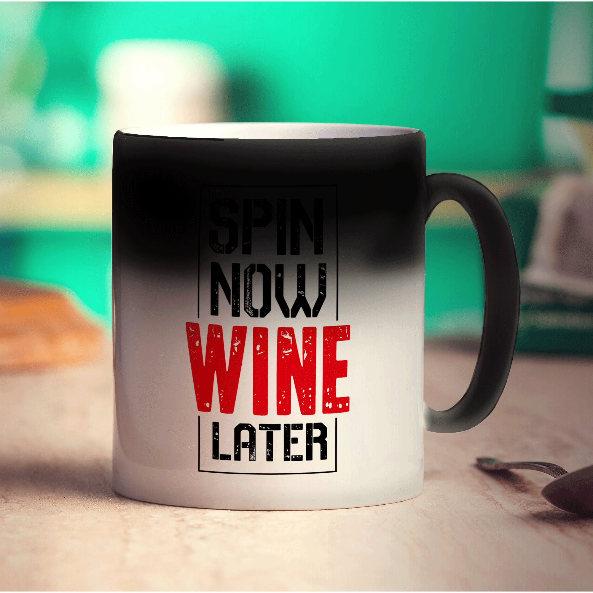 Spin Now Wine Later Mug