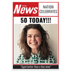 Spoof Newspaper Personalised Card 1
