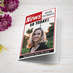 Spoof Newspaper Personalised Card 2