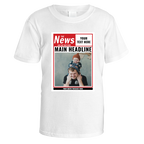 Spoof Newspaper T-Shirt - XX Large / White