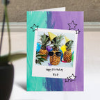Personalised Colourful Polaroid Card Standing