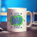 Starry Best Dad Ever Mug - Standard 330ml (11oz) / White