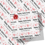 Starry Anniversary Message Wrapping Paper