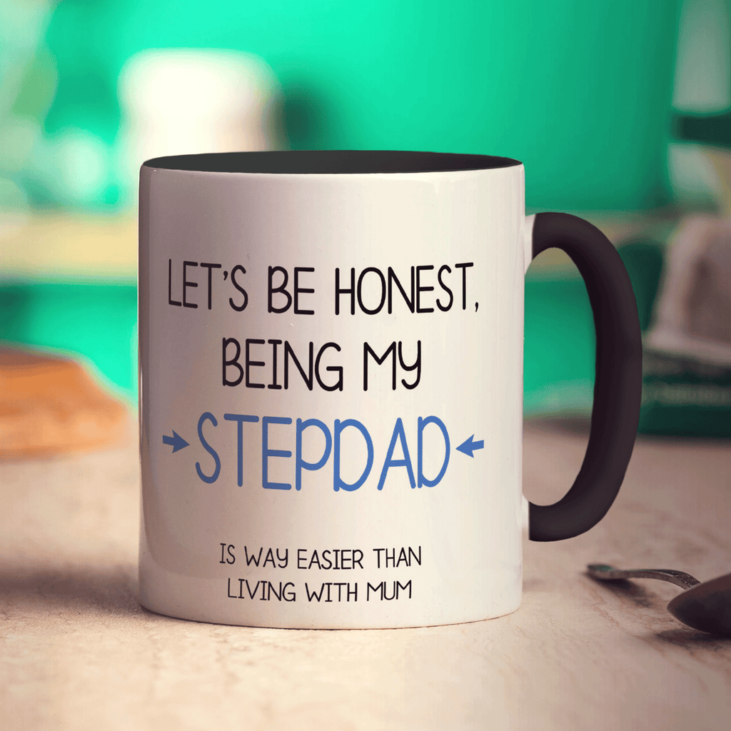 Being my Stepdad is Easier than Living with Mum Mug - Standard 330ml (11oz) / Black