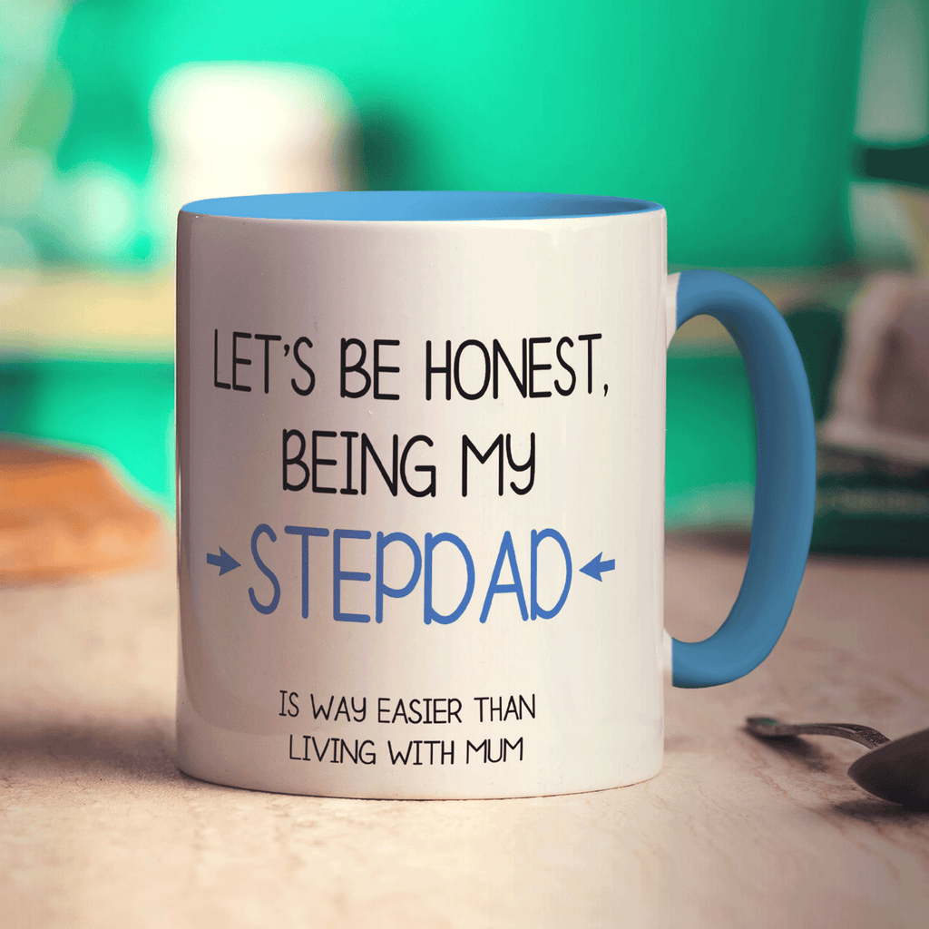 Being my Stepdad is Easier than Living with Mum Mug - Standard 330ml (11oz) / Blue